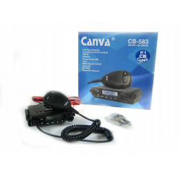 CANVA CB-583 Mini CB Radio ASQ/SQ