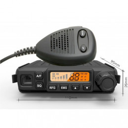 CANVA CB-583 Mini CB Radio ASQ/SQ