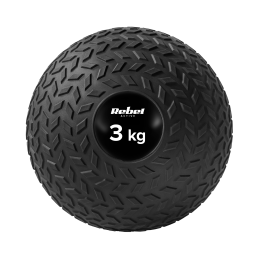 Mała piłka lekarska do ćwiczeń rehabilitacyjna Slam Ball 23cm 3kg, REBEL ACTIVE