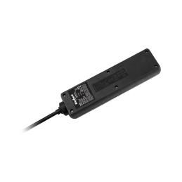 Przedłużacz sieciowy Rebel  czarny 4 gniazda bez przełącznika, kabel 5m (3x1,5mm)