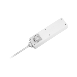 Przedłużacz biały Rebel 3 gniazda , kabel 3m (3x1,5mm) z przełącznikiem