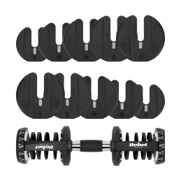 Hantel żeliwny regulowany automat 24kg, REBEL ACTIVE
