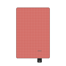 Koc mata piknikowa z izolacją 200x300 cm TEESA - czerwona krata