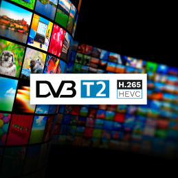 Tuner DVB-T2  H.265 HEVC Kruger&Matz