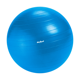 Piłka gimnastyczna rehabilitacyjna 65cm z pompką ręczną, kolor niebieski , REBEL ACTIVE