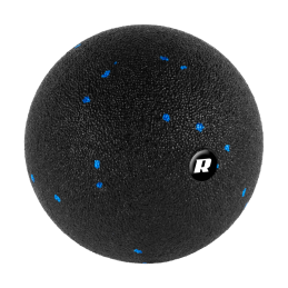 Zestaw wałek do masażu, mini roller, 2 piłki, 2 duoball-e , 6 elementów, kolor czarno-niebieski, materiał EPP, REBEL ACTIVE