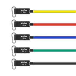 Zestaw gum oporowych do ćwiczeń  - Power Tube Set , 5-30 kg, 5 gumy,  REBEL ACTIVE