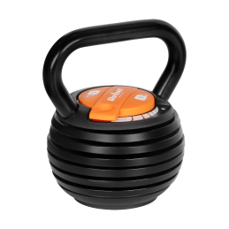 Kettlebell żeliwny automatyczny regulowany 9kg, REBEL ACTIVE