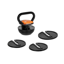 Kettlebell żeliwny automatyczny regulowany 9kg, REBEL ACTIVE