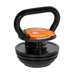 Kettlebell żeliwny automatyczny regulowany 9kg, REBEL ACTIVE