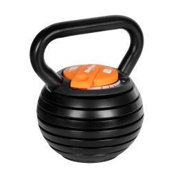 Kettlebell żeliwny automatyczny regulowany 18kg, REBEL ACTIVE