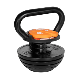 Kettlebell żeliwny automatyczny regulowany 18kg, REBEL ACTIVE