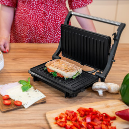 Panini grill, toster, opiekacz, 1000W, 3 pozycje