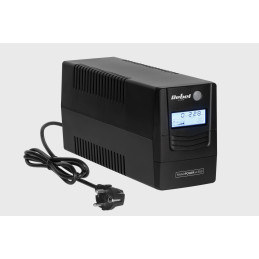 Zasilacz awaryjny komputerowy UPS REBEL model Nanopower Plus 650 ( offline, 650VA / 360W , 230 V , 50Hz , LCD , USB , RJ45 )