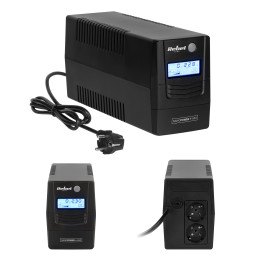 Zasilacz awaryjny komputerowy UPS REBEL model Nanopower Plus 650 ( offline, 650VA / 360W , 230 V , 50Hz , LCD , USB , RJ45 )