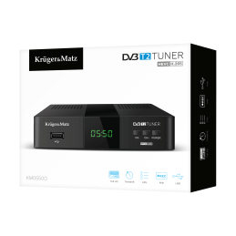 Tuner DVB-T2  H.265 HEVC Kruger&Matz