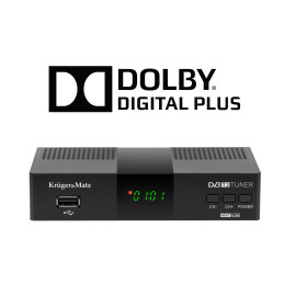 Tuner DVB-T2  H.265 HEVC Kruger&Matz