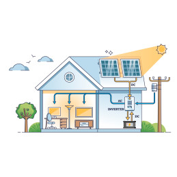 Przetwornica solarna naścienna ( inwerter ) KEMOT PROsolar-7000 ( 48V 230V 7000VA/5000W )