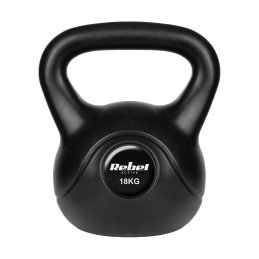 Kettlebell bitumiczny 18kg, REBEL ACTIVE