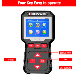 Miernik diagnostyczny, skaner OBD2 Konnwei KW320