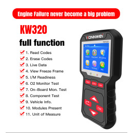 Miernik diagnostyczny, skaner OBD2 Konnwei KW320