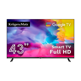 Telewizor Kruger&Matz 43" FHD Google TV DVB-T2/T/C  H.265 HEVC