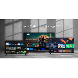 Telewizor Kruger&Matz 43" FHD Google TV DVB-T2/T/C  H.265 HEVC