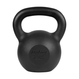 Kettlebell żeliwny 40kg, REBEL ACTIVE