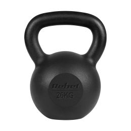 Kettlebell żeliwny 26kg, REBEL ACTIVE