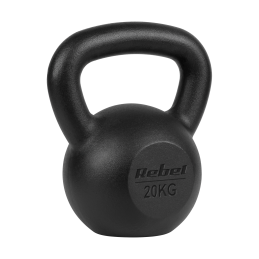 Kettlebell żeliwny 20kg, REBEL ACTIVE