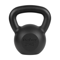 Kettlebell żeliwny 20kg, REBEL ACTIVE