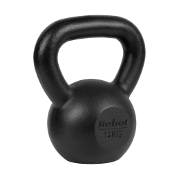 Kettlebell żeliwny 14kg, REBEL ACTIVE