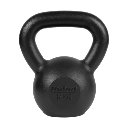 Kettlebell żeliwny 14kg, REBEL ACTIVE