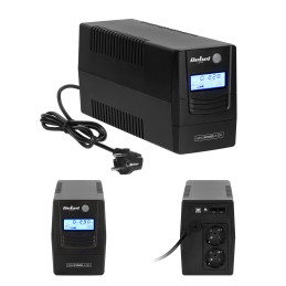 Zasilacz awaryjny komputerowy UPS REBEL model Nanopower Plus 850 ( offline, 850VA / 480W , 230 V , 50Hz , LCD , USB , RJ45 )