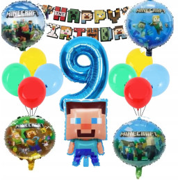 Balony Minecraft na 9...