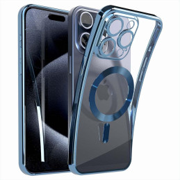 Etui iPhone 15 Pro błękitne...