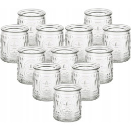 Szklane świeczniki tealight...